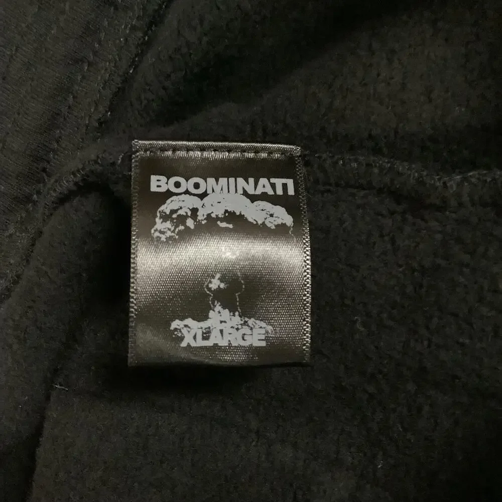 Boominati Sweatpants Mens Extra Large Black Pink Graphic Joggers Made in USA
